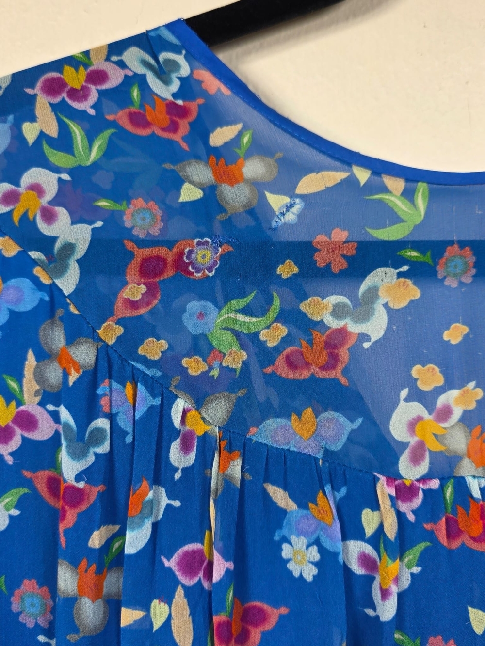Saloni Vida Ruffled Dress 100% SILK Size 10 MSRP $695 - Picture 11 of 11